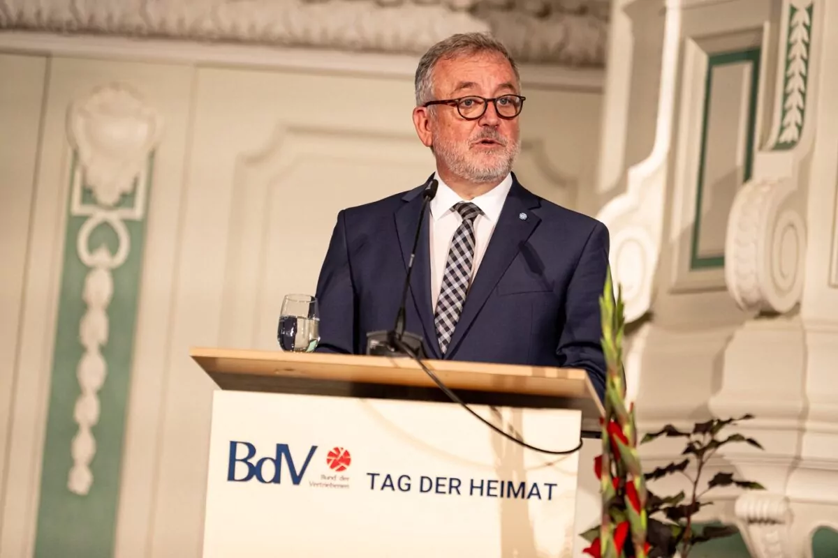 Dr. Bernd B. Fabritius ist seit 2014 Präsident des Bunds der Vertriebenen. Foto: Fabian Sommer / DPA / dpa Picture-Alliance via AFP / Profimedia