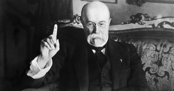 Tomáš Garrigue Masaryk – erster Präsident der Tschechoslowakei und Symbol für demokratische Werte und humanistisches Denken.